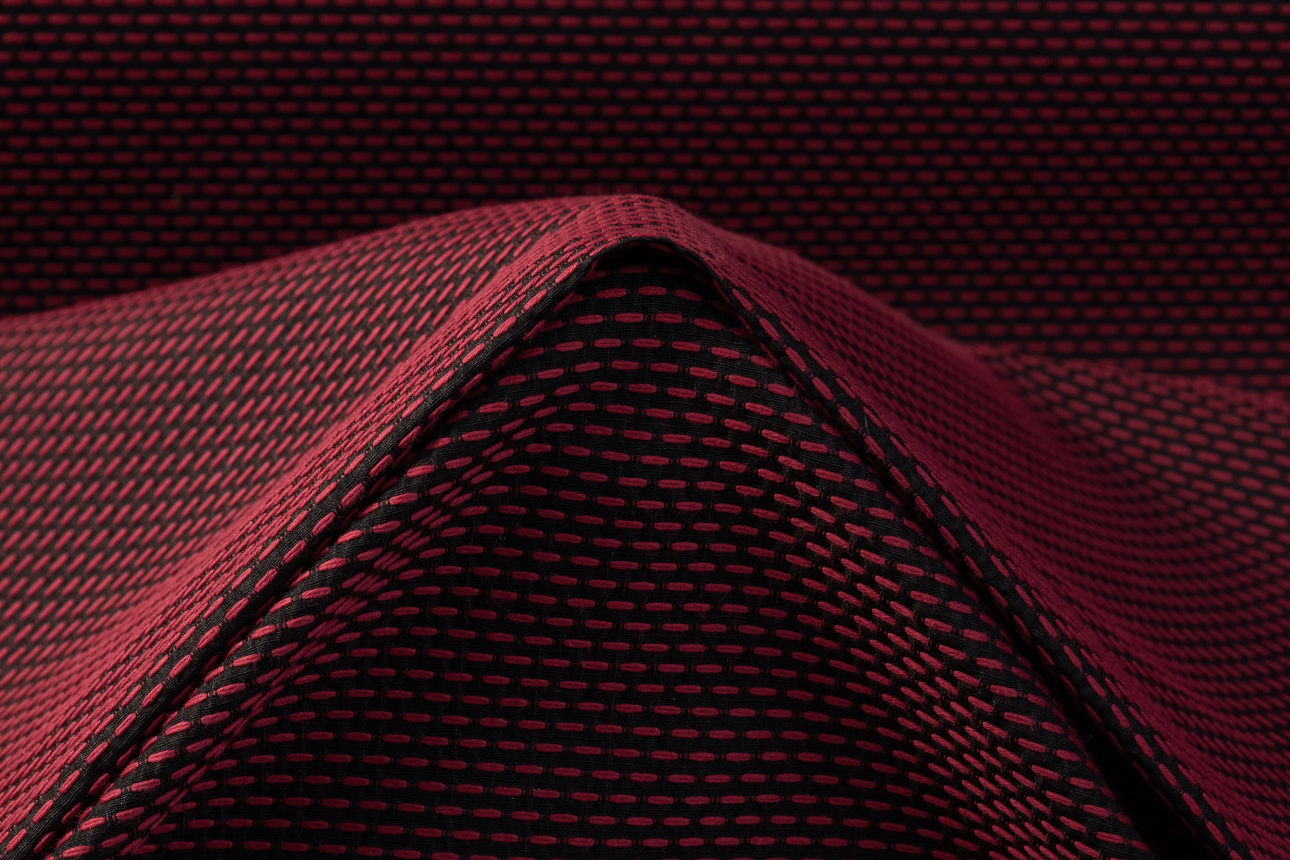 Italian Poly Cotton Brocade - Red