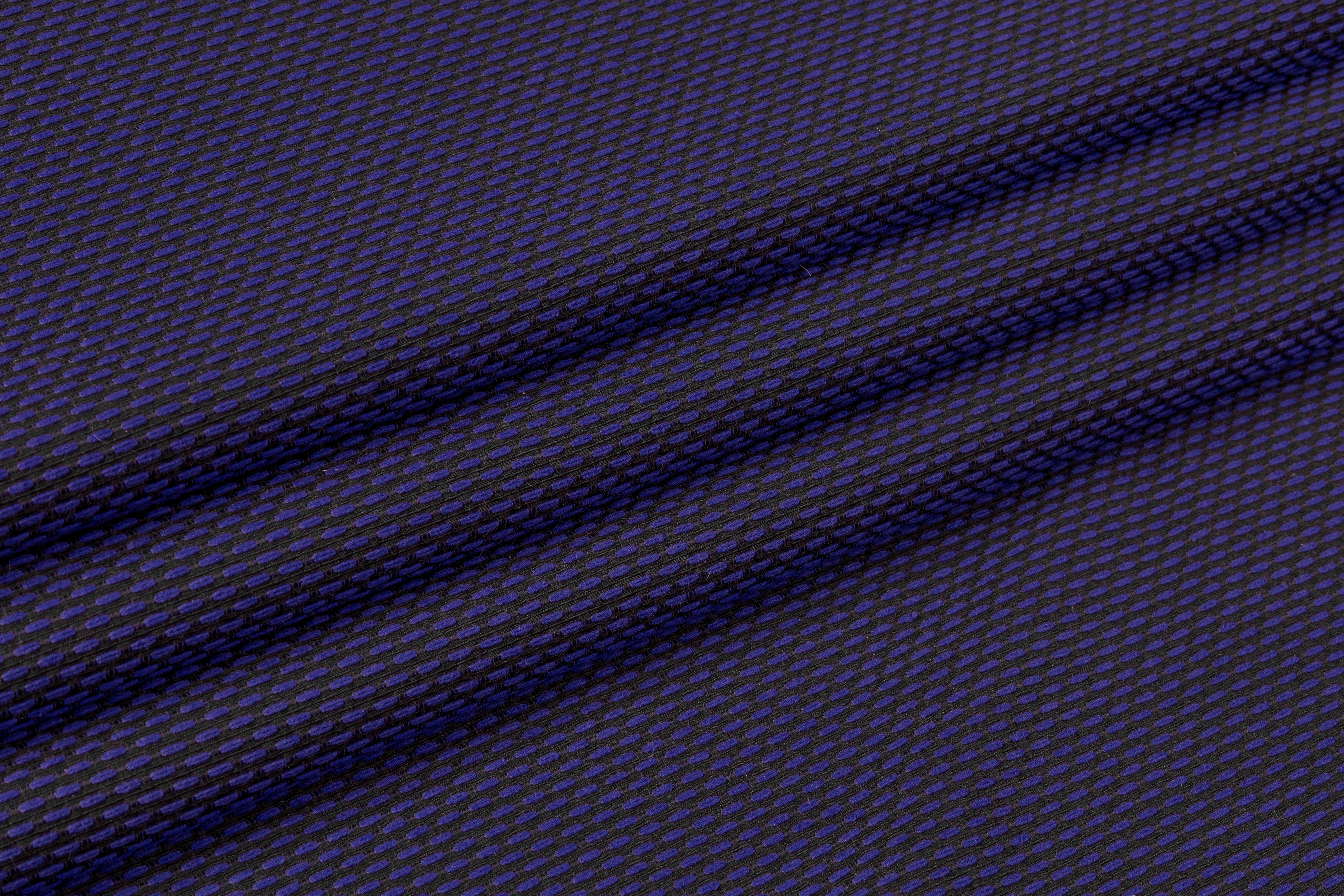 Italian Poly Cotton Brocade - Blue