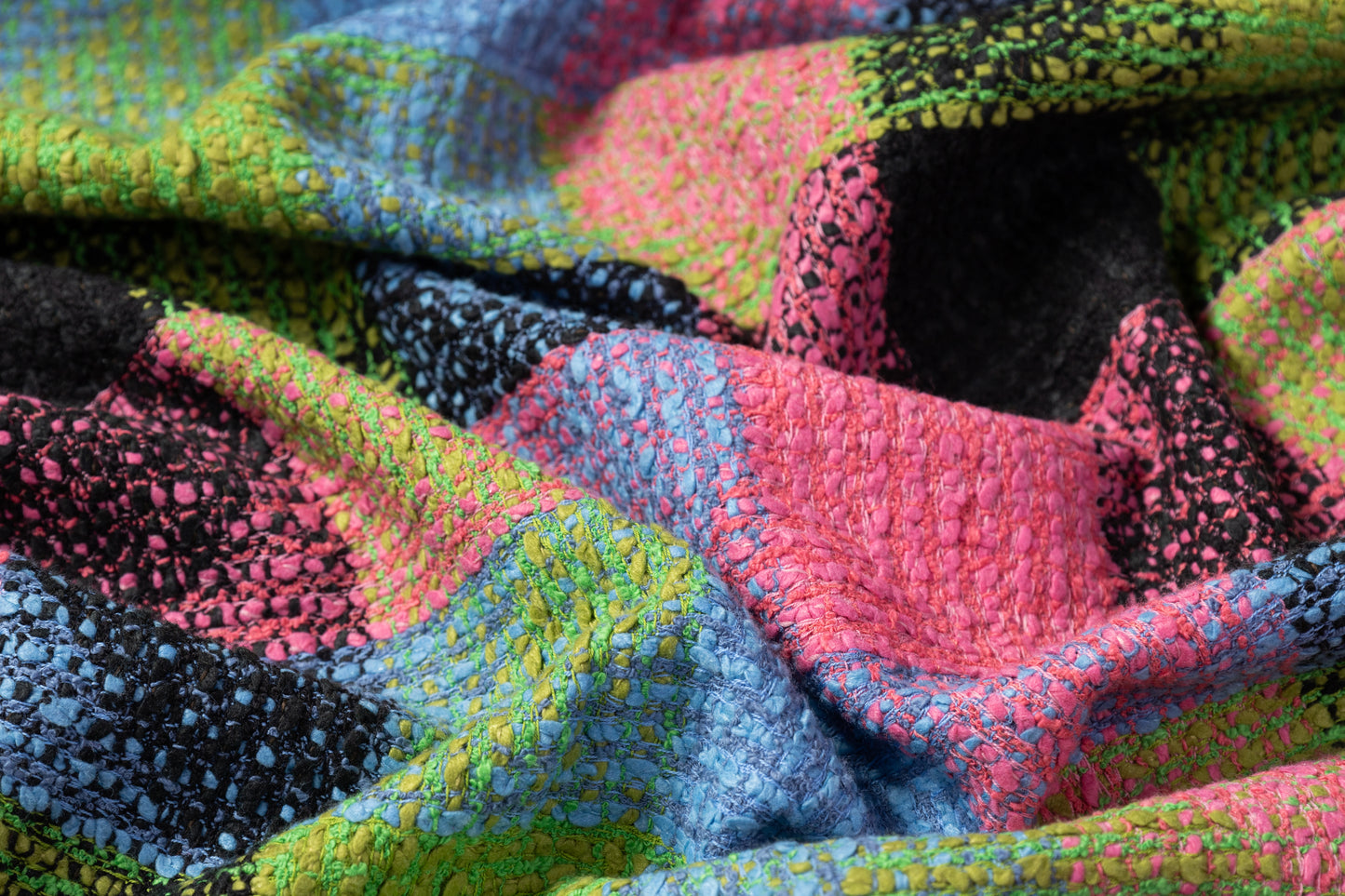 Italian Cotton Blend Tweed - Multicolor