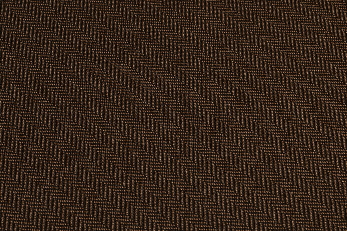 Agnona - Herringbone Italian Silk Suiting - Brown
