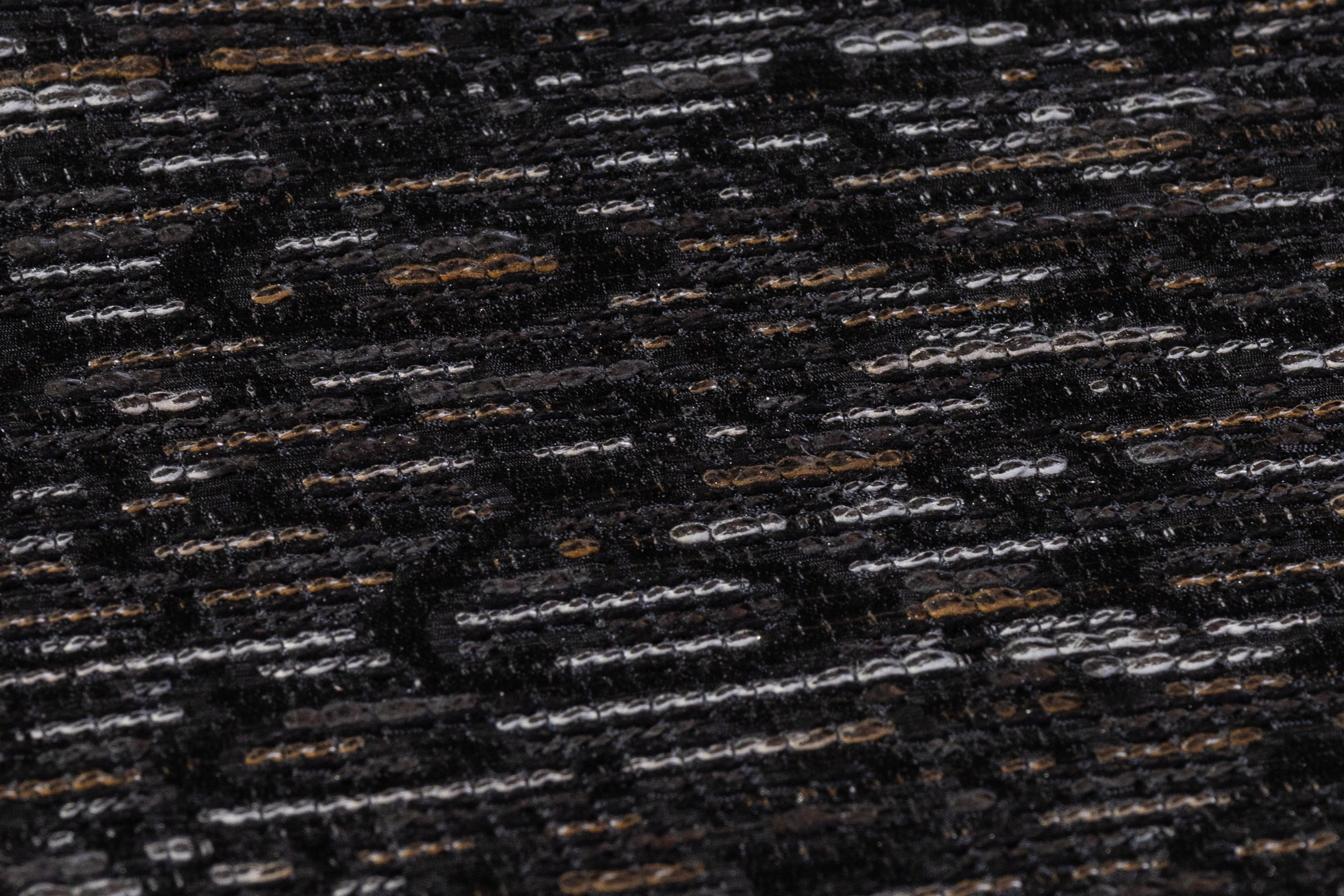 Laminated Italian Tweed - Silver / Gray