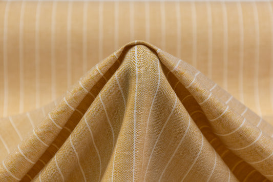 Striped Italian Linen - Beige