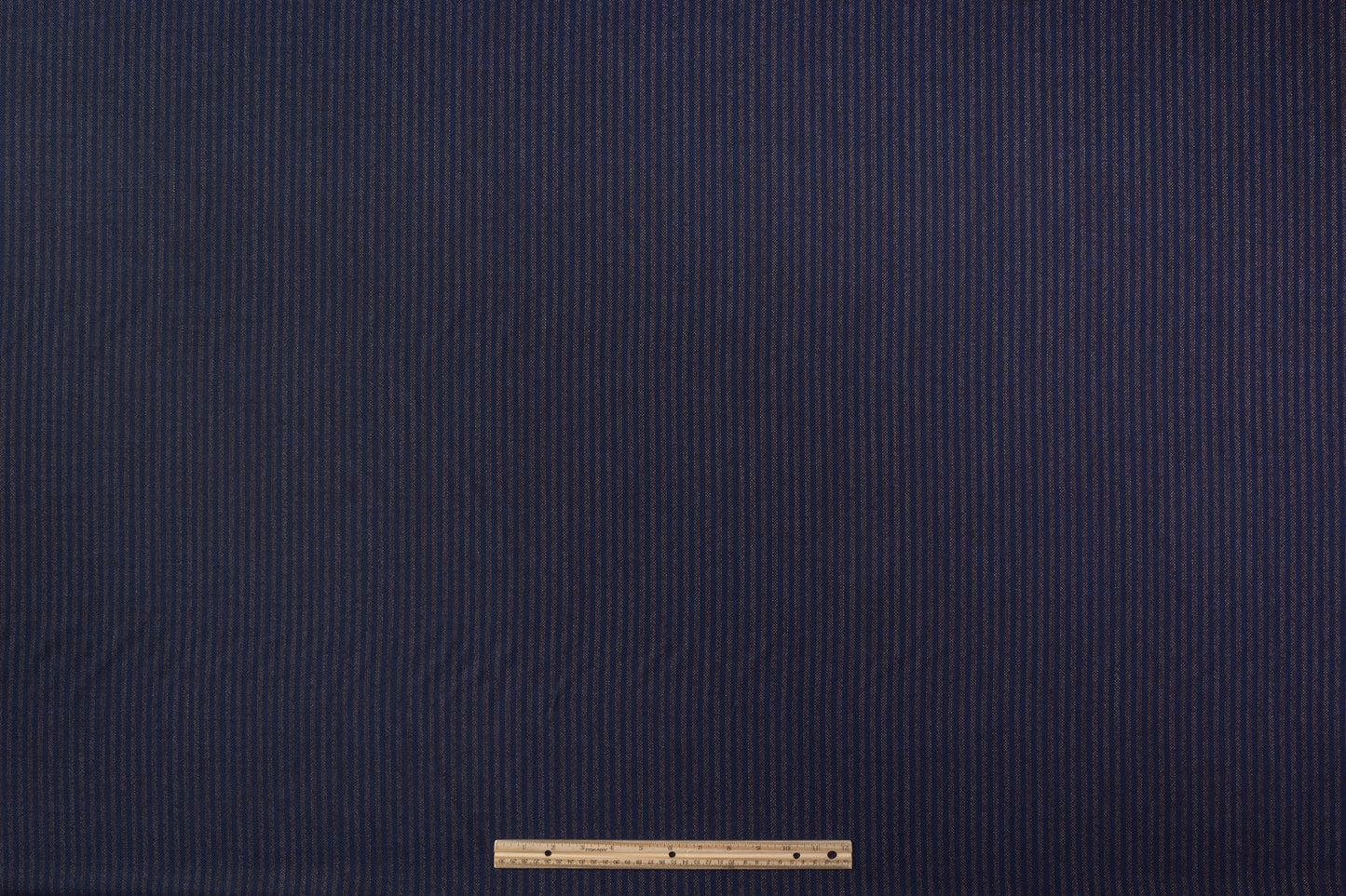 Cerruti - Striped Italian Wool Suiting - Navy / Brown