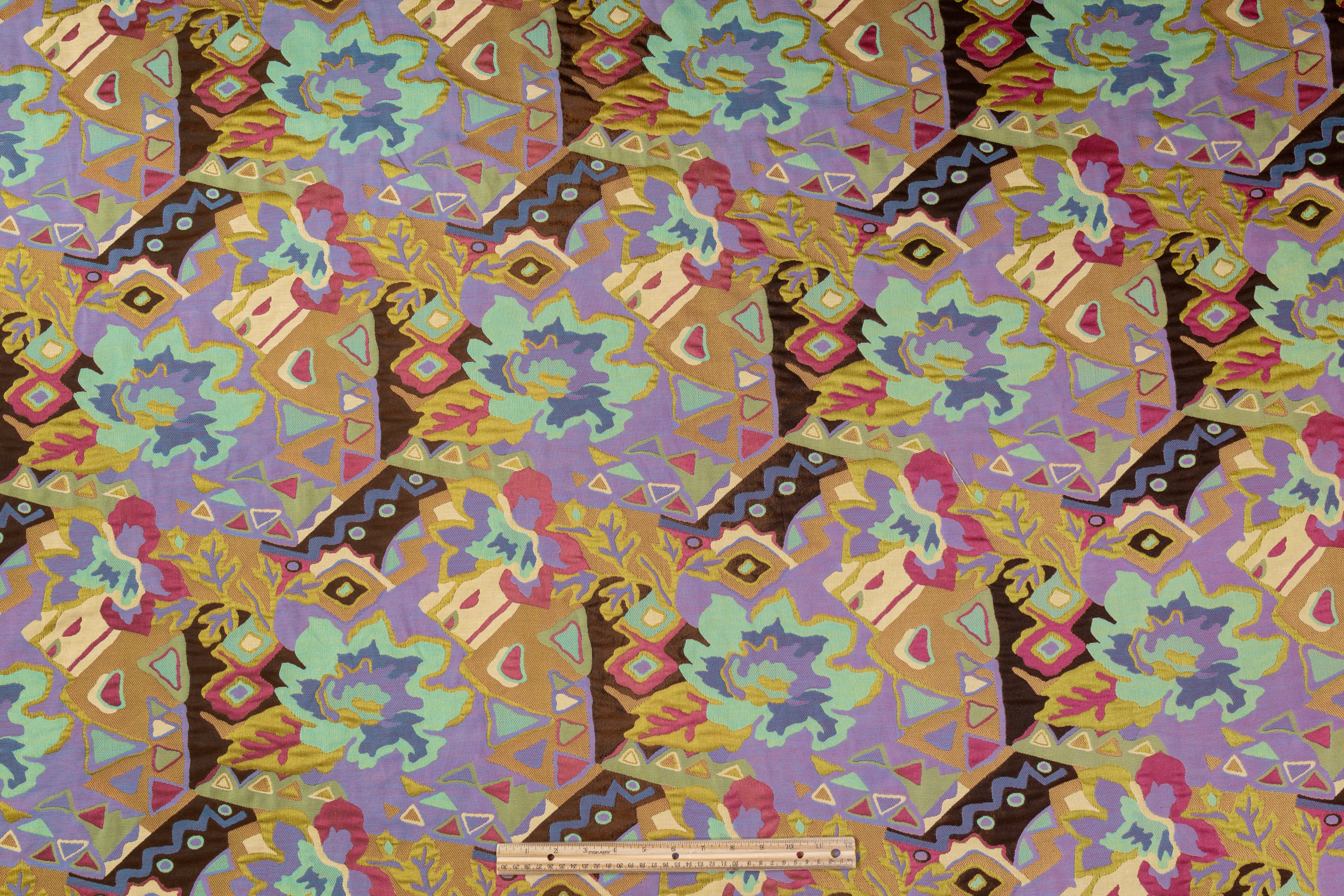 Abstract Iridescent Italian Brocade - Multicolor
