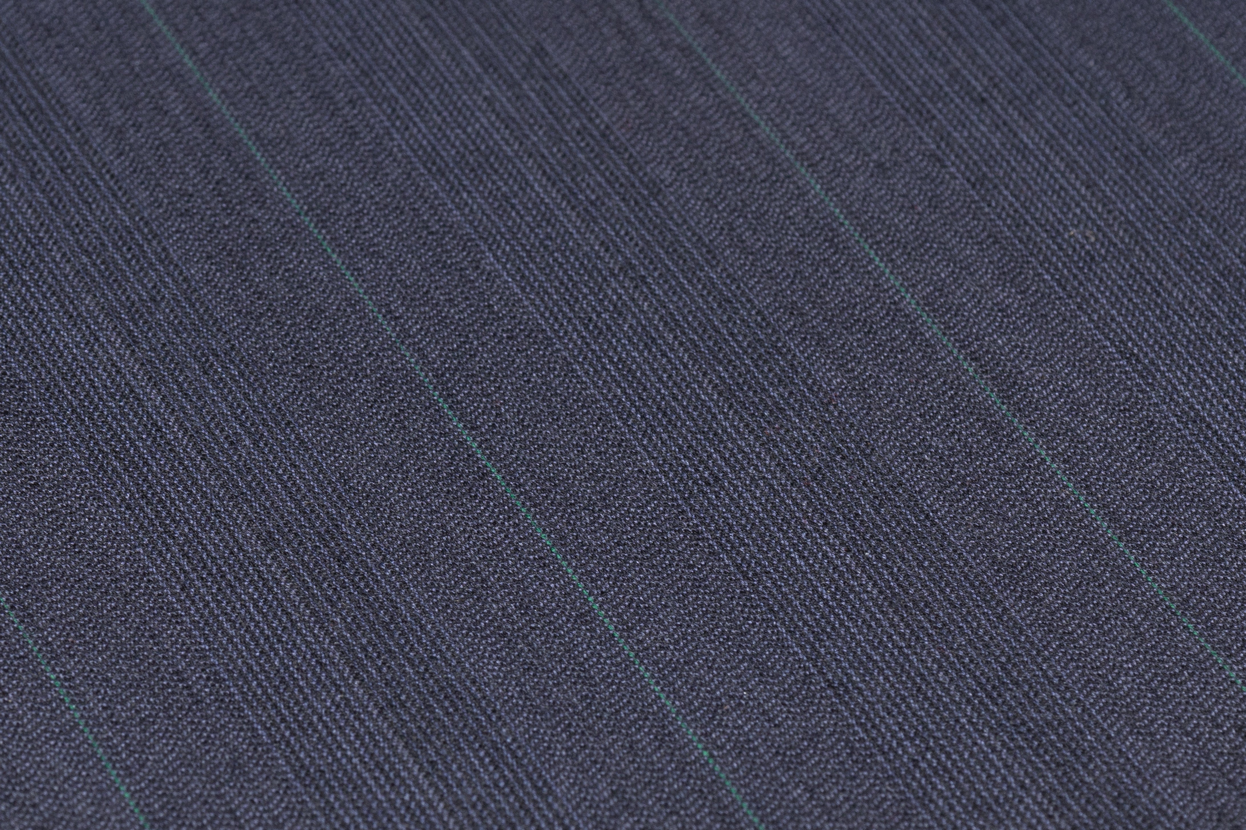 Marzotto - Striped Italian Wool Suiting - Blue Gray