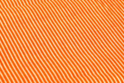 Striped Italian Linen - Orange / White