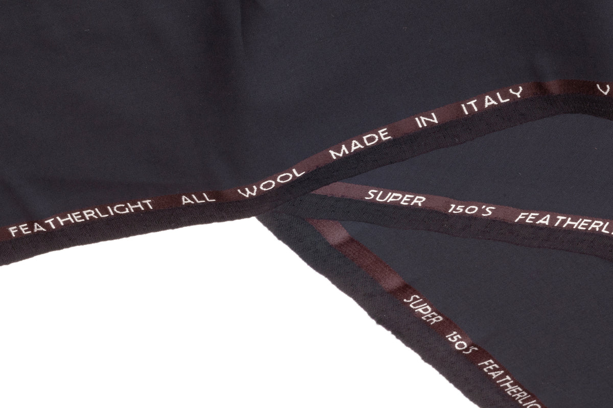 Reda - Featherlight Super 150s Italian Wool Suiting - Muted Navy