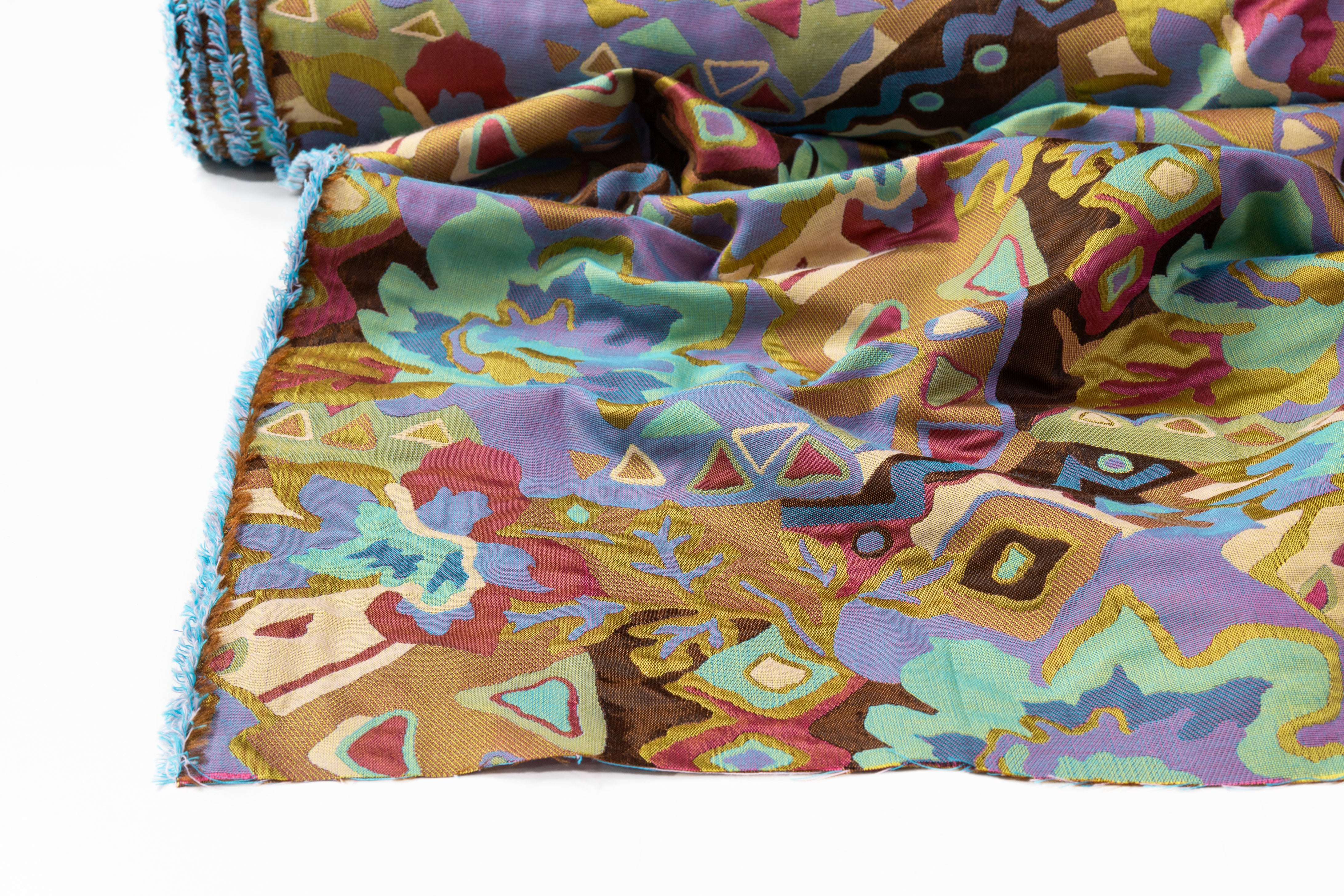 Abstract Iridescent Italian Brocade - Multicolor