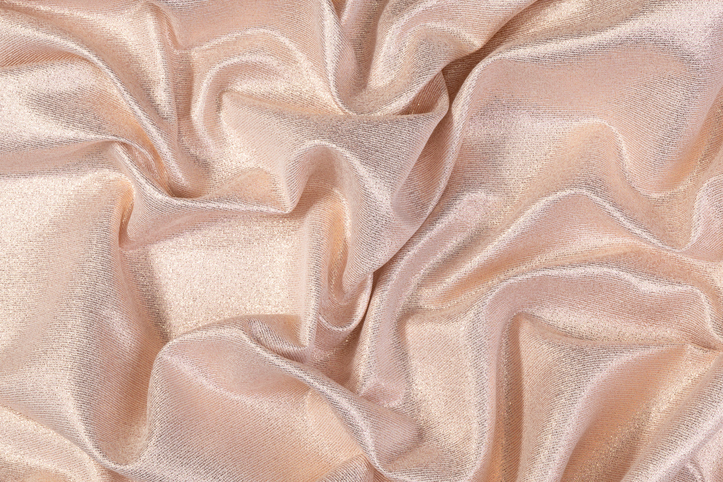 Iridescent Metallic Brocade - Rose Gold