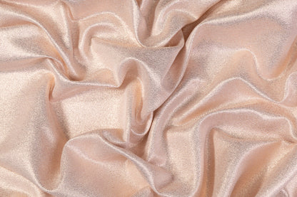 Iridescent Metallic Brocade - Rose Gold