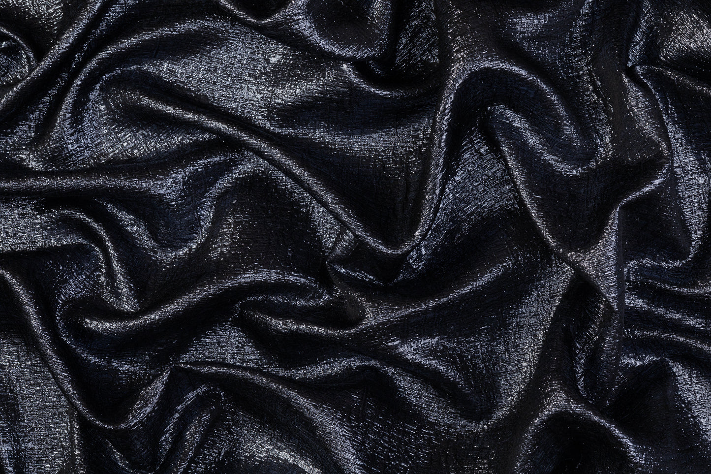 Textured Metallic Brocade - Slate Gray