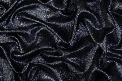 Textured Metallic Brocade - Slate Gray