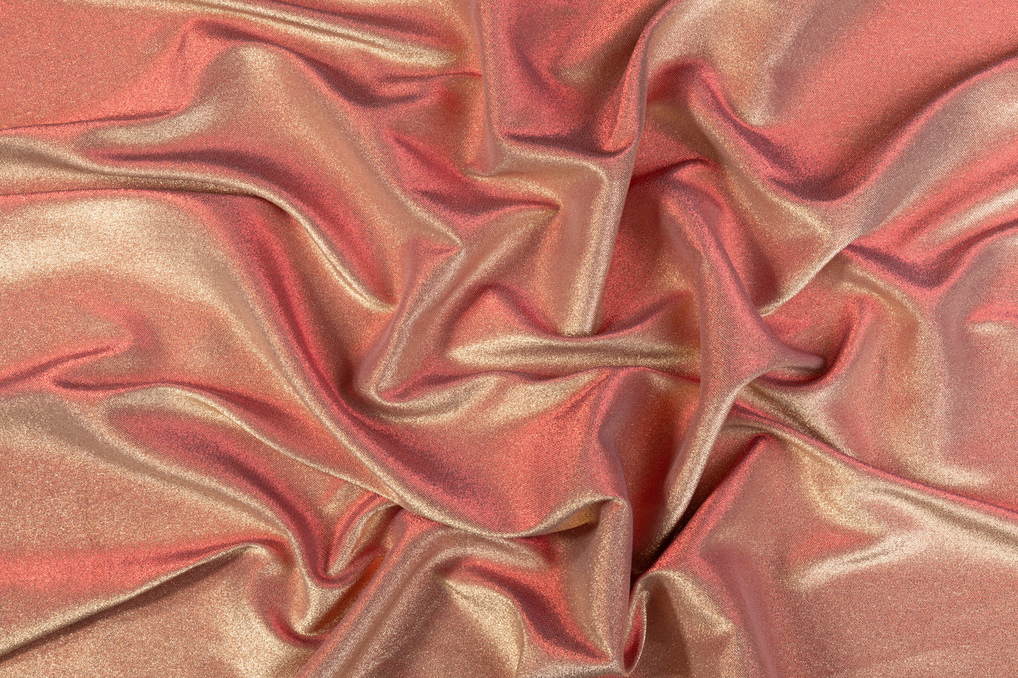 Iridescent Metallic Brocade - Red / Gold