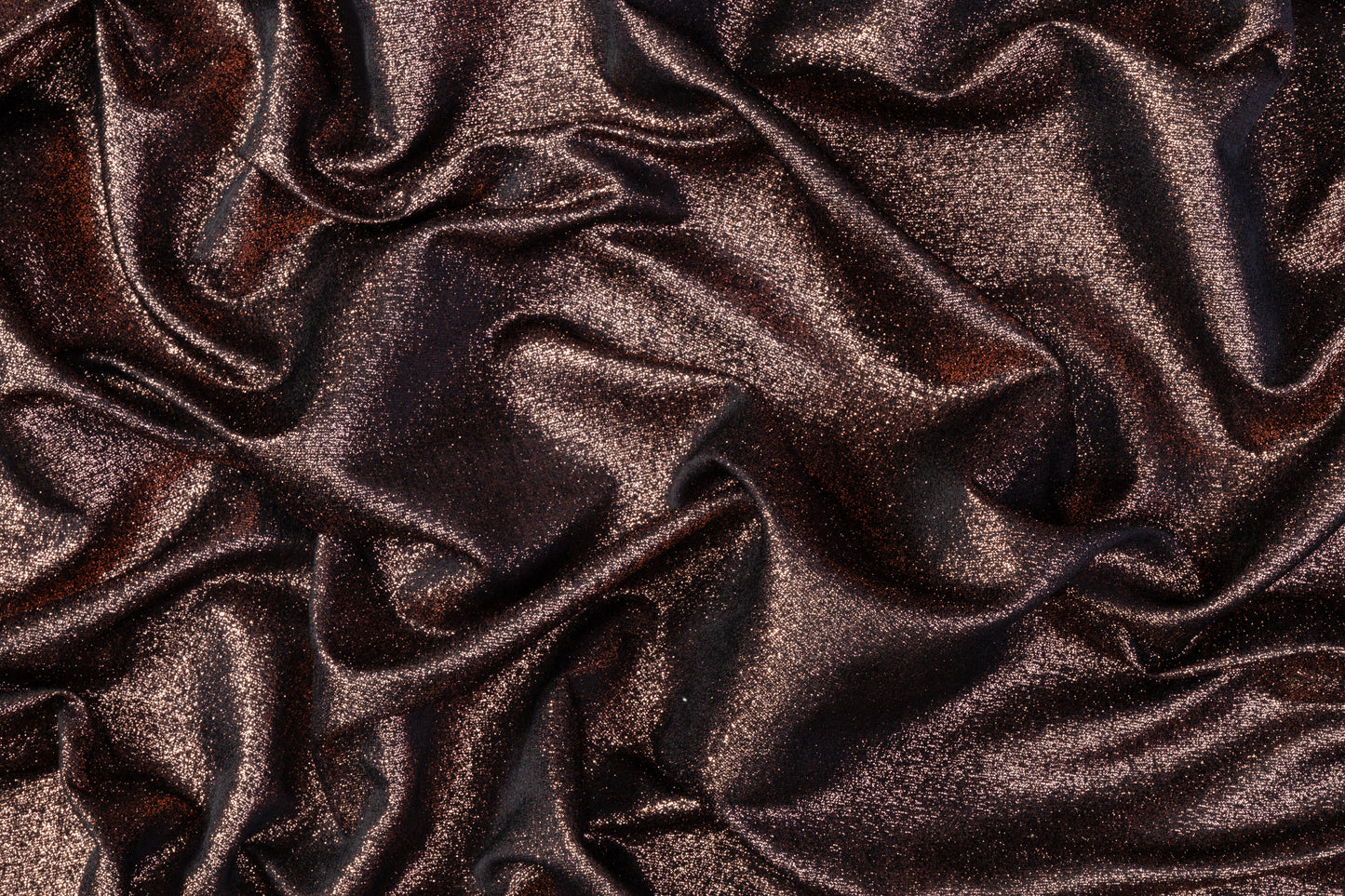 Iridescent Metallic Brocade - Bronze / Black