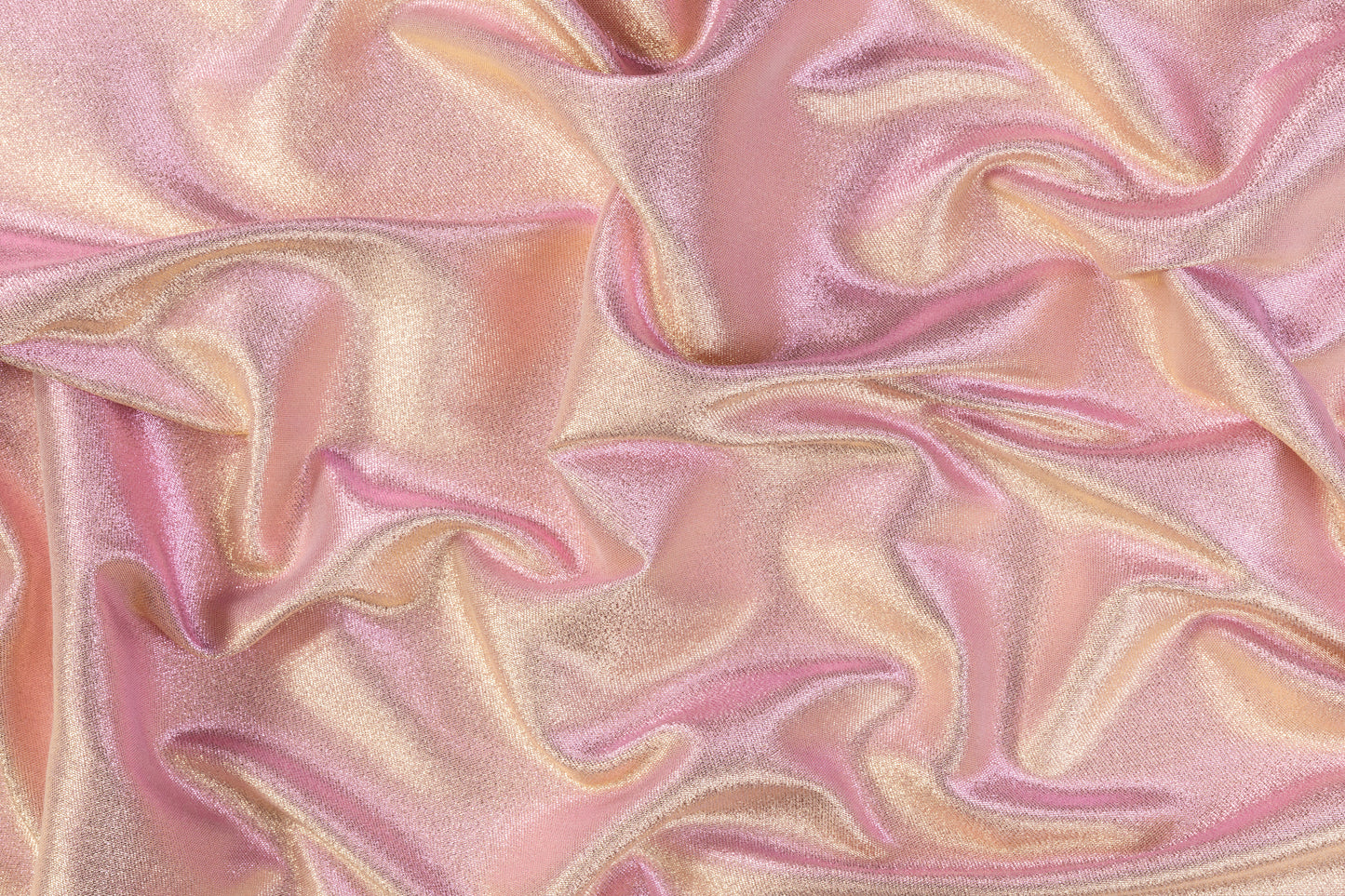 Iridescent Metallic Brocade - Pink / Gold