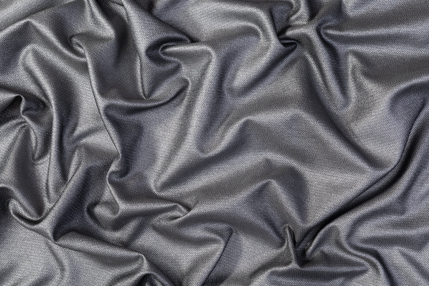 Iridescent Metallic Twill - Silver / Multicolor