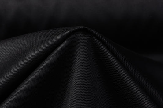 Vitale Barberis Canonico - Italian Wool Gabardine Suiting - Black