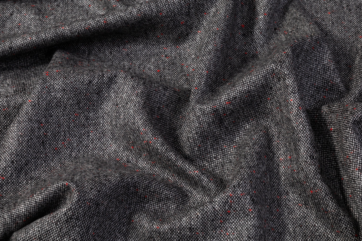 Italian Wool Tweed Suiting - Gray