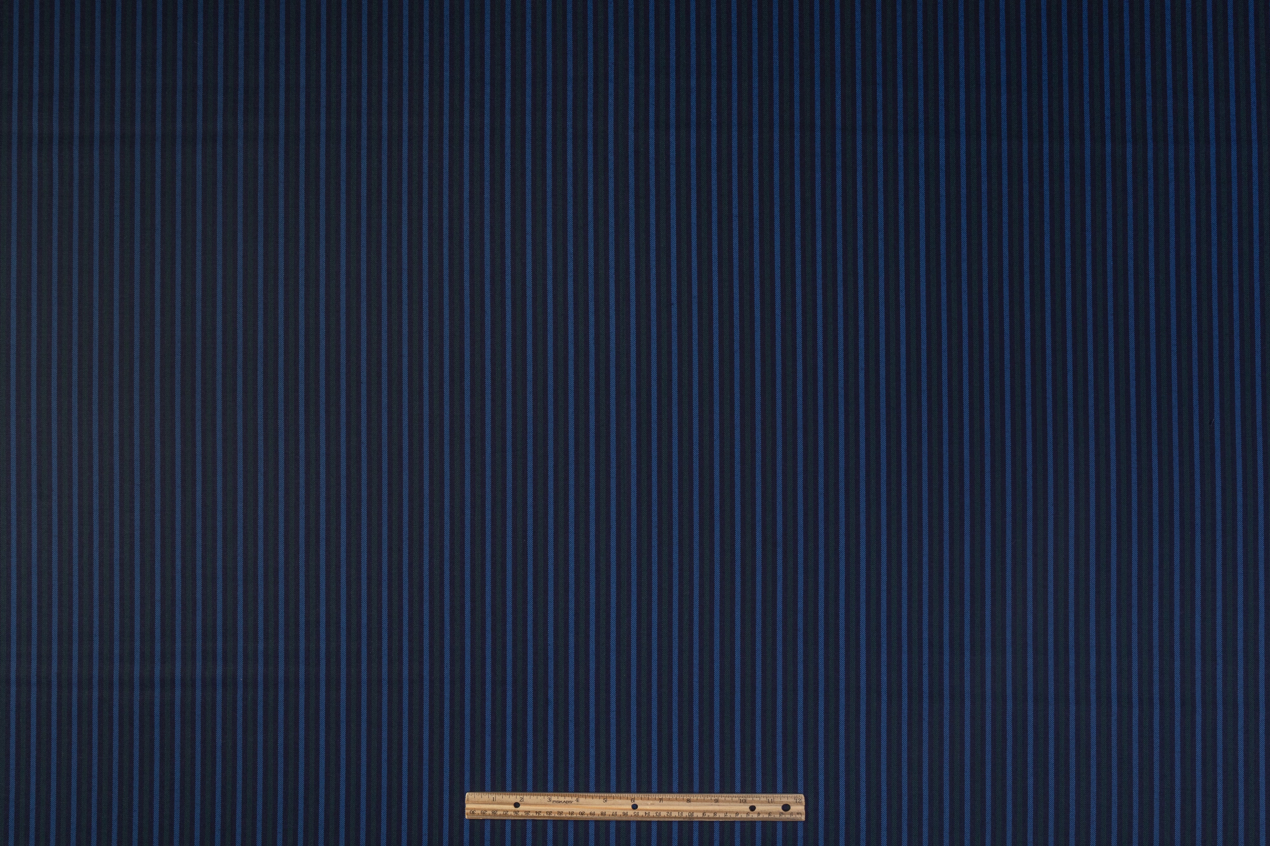 Striped Italian Wool Nylon Blend - Blue / Green