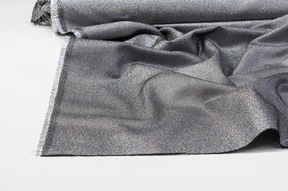 Iridescent Metallic Twill - Silver / Multicolor