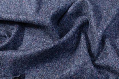 Italian Wool Tweed Suiting - Blue