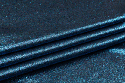 Iridescent Metallic Brocade - Electric Blue