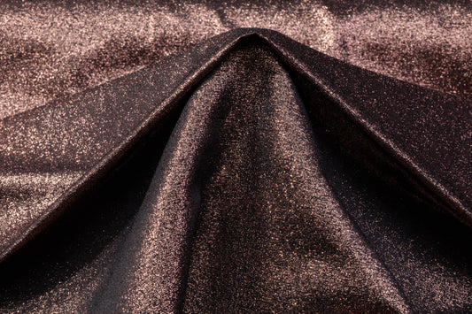 Iridescent Metallic Brocade - Bronze / Black