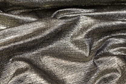 Textured Metallic Brocade - Taupe