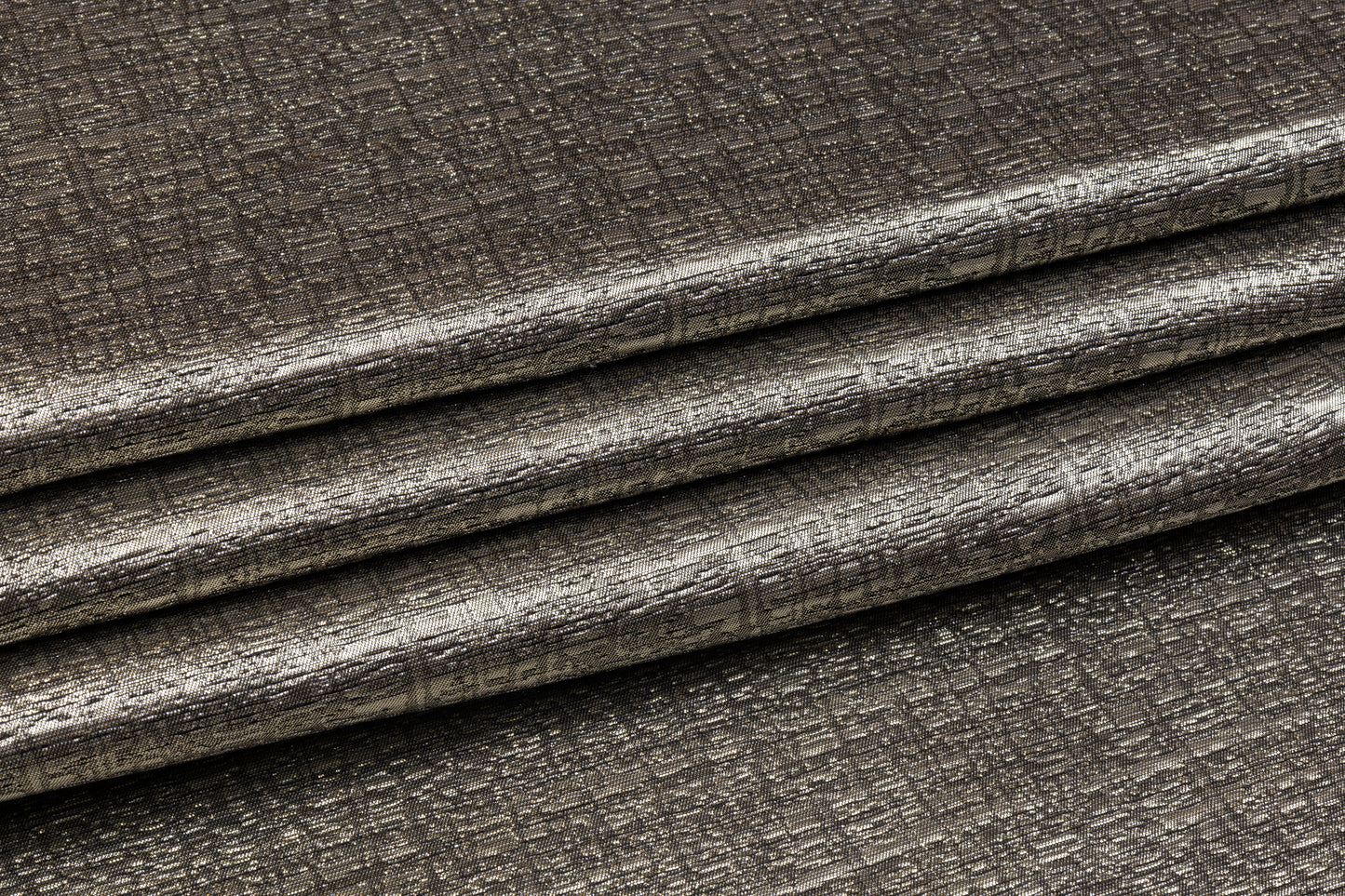 Textured Metallic Brocade - Taupe