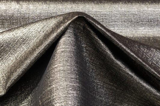 Textured Metallic Brocade - Taupe