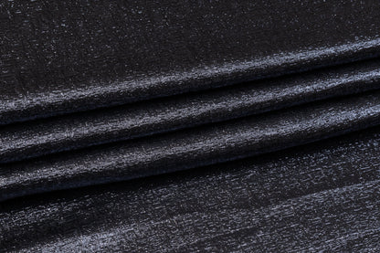 Textured Metallic Brocade - Slate Gray