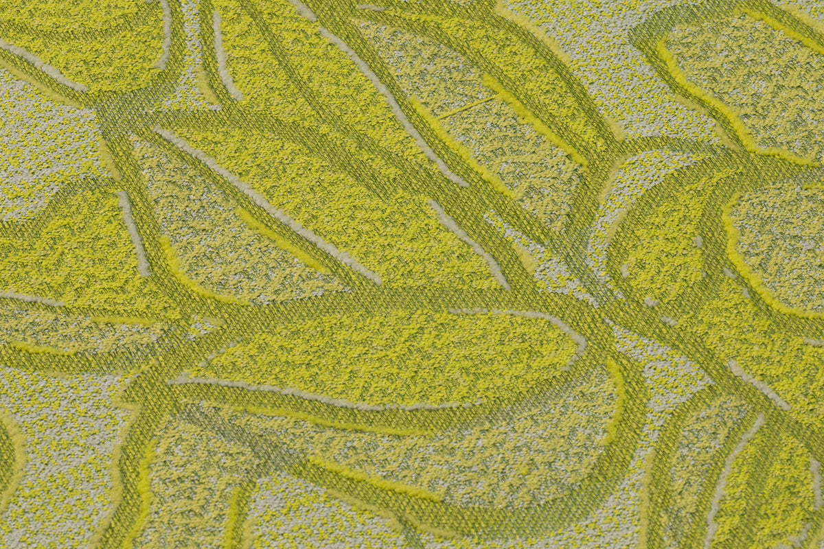 Floral Italian Silk Blend Brocade - Green