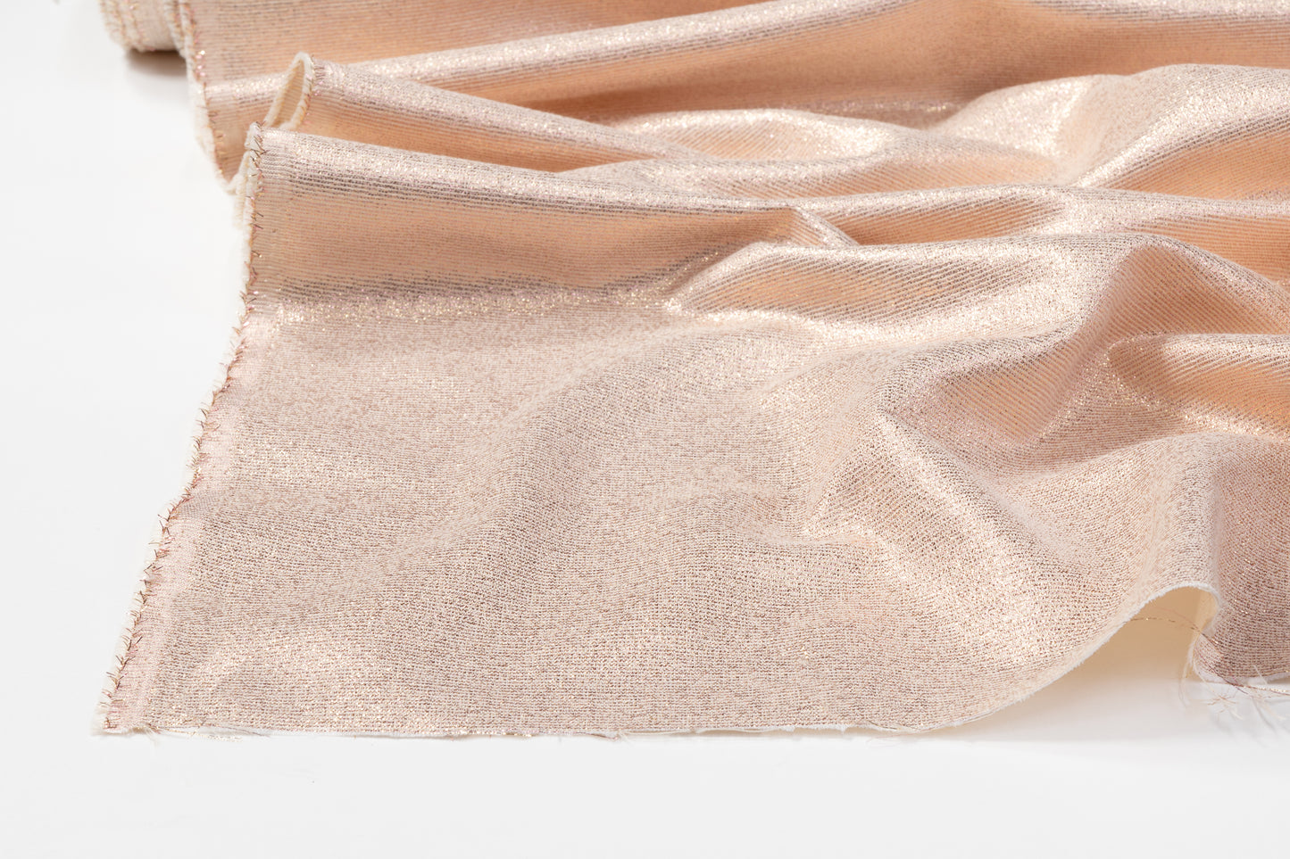 Iridescent Metallic Brocade - Rose Gold