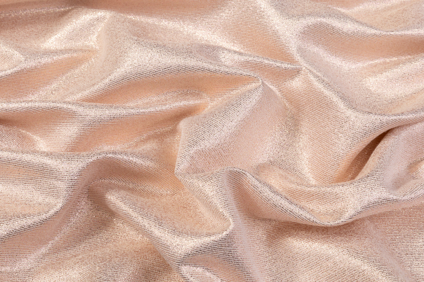 Iridescent Metallic Brocade - Rose Gold