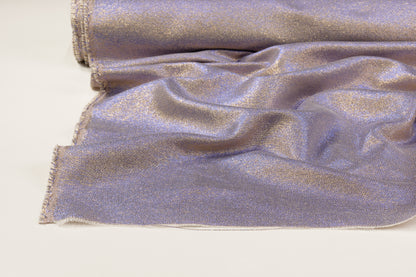 Iridescent Metallic Brocade - Purple / Champagne