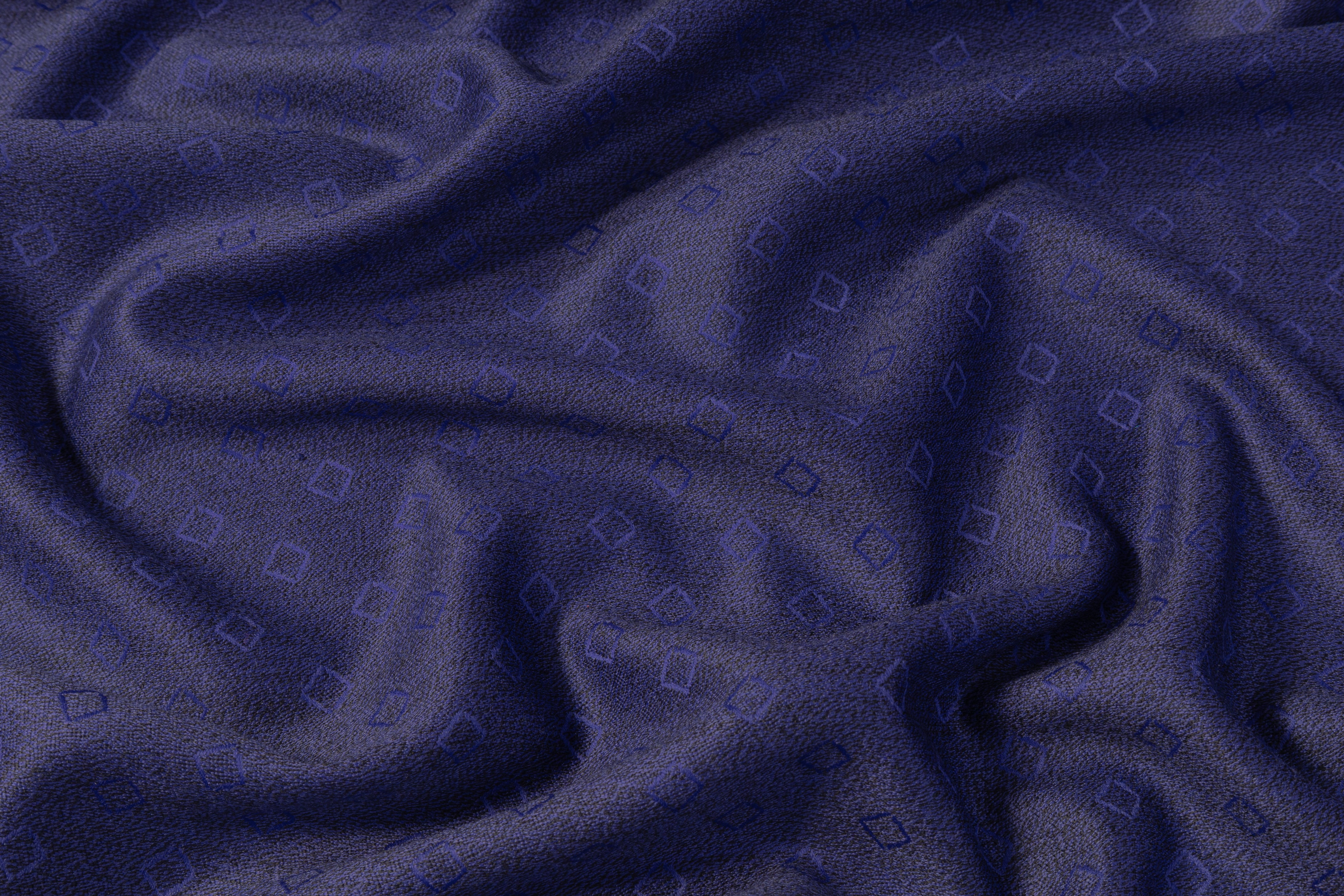 Diamond Italian Wool Suiting - Purple