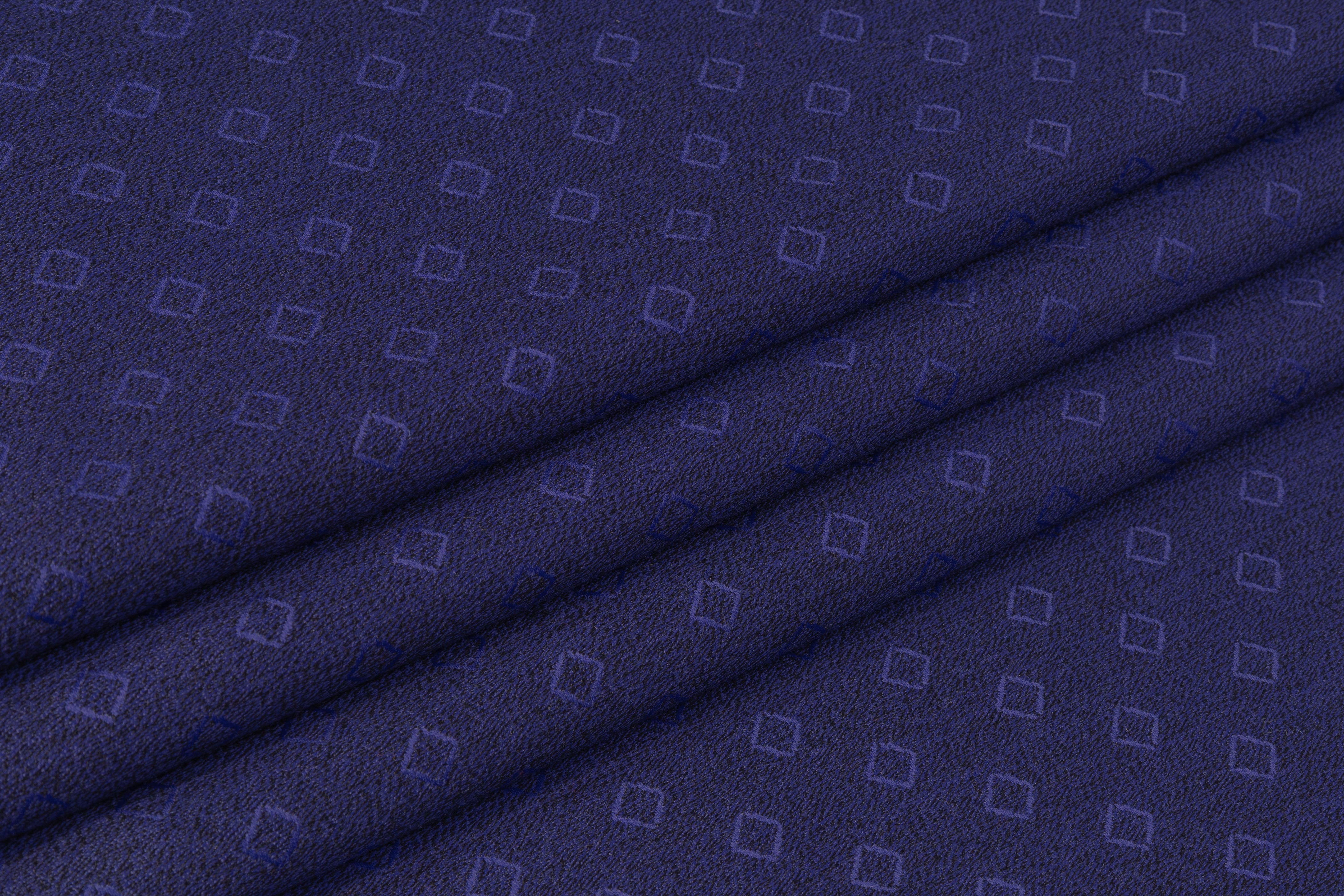 Diamond Italian Wool Suiting - Purple