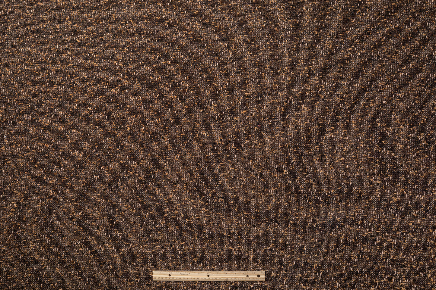 Italian Wool Blend Tweed Boucle - Brown