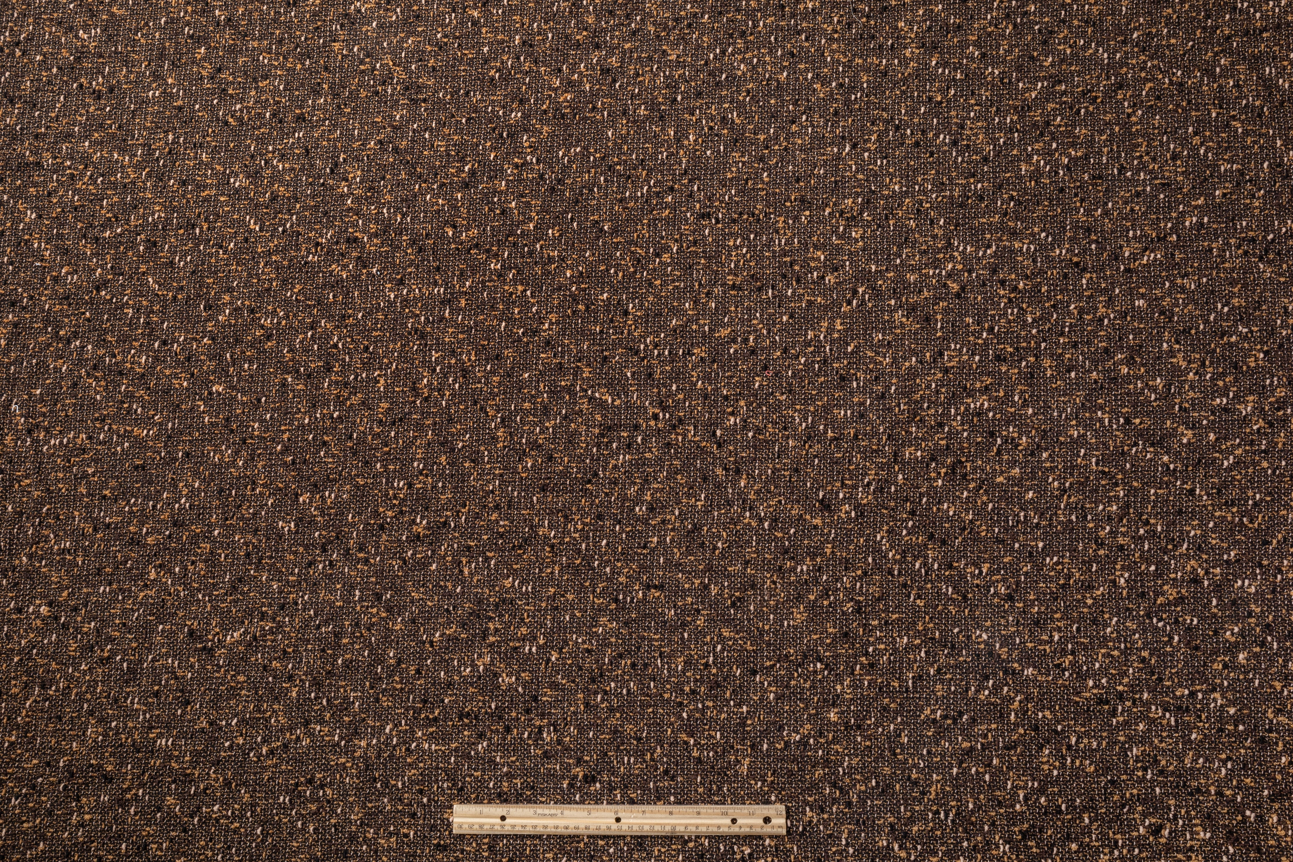 Italian Wool Blend Tweed Boucle - Brown