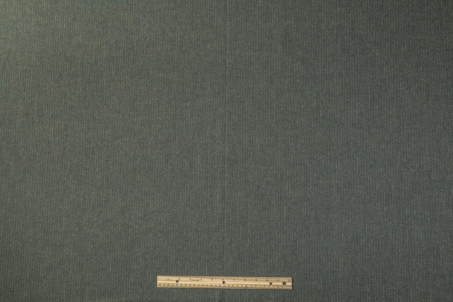Two-Tone Striped Italian Wool Suiting - Hunter Green / Taupe