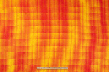 Houndstooth Italian Wool Suiting - Yellow / Red