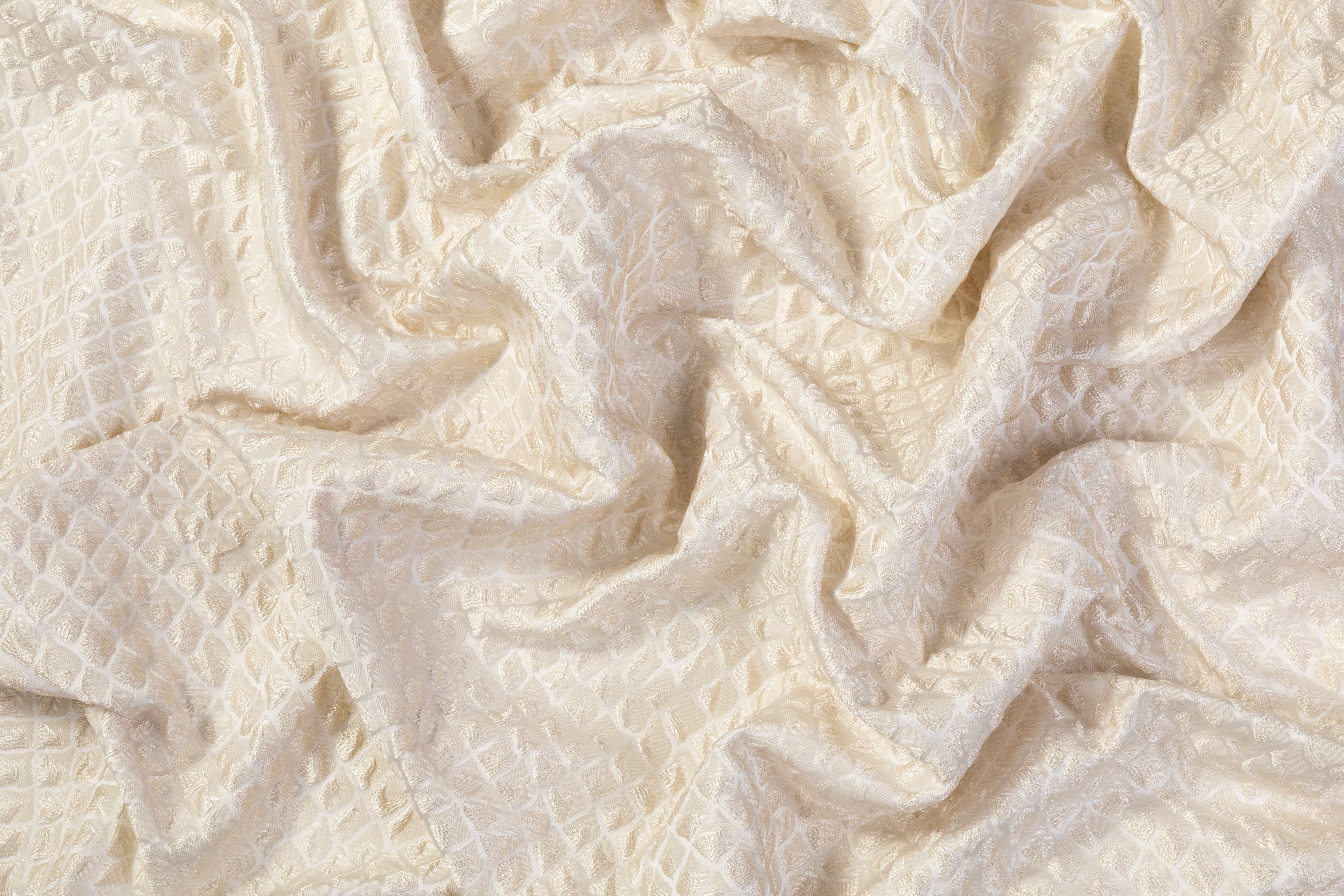 Scale Design Brocade - Cream