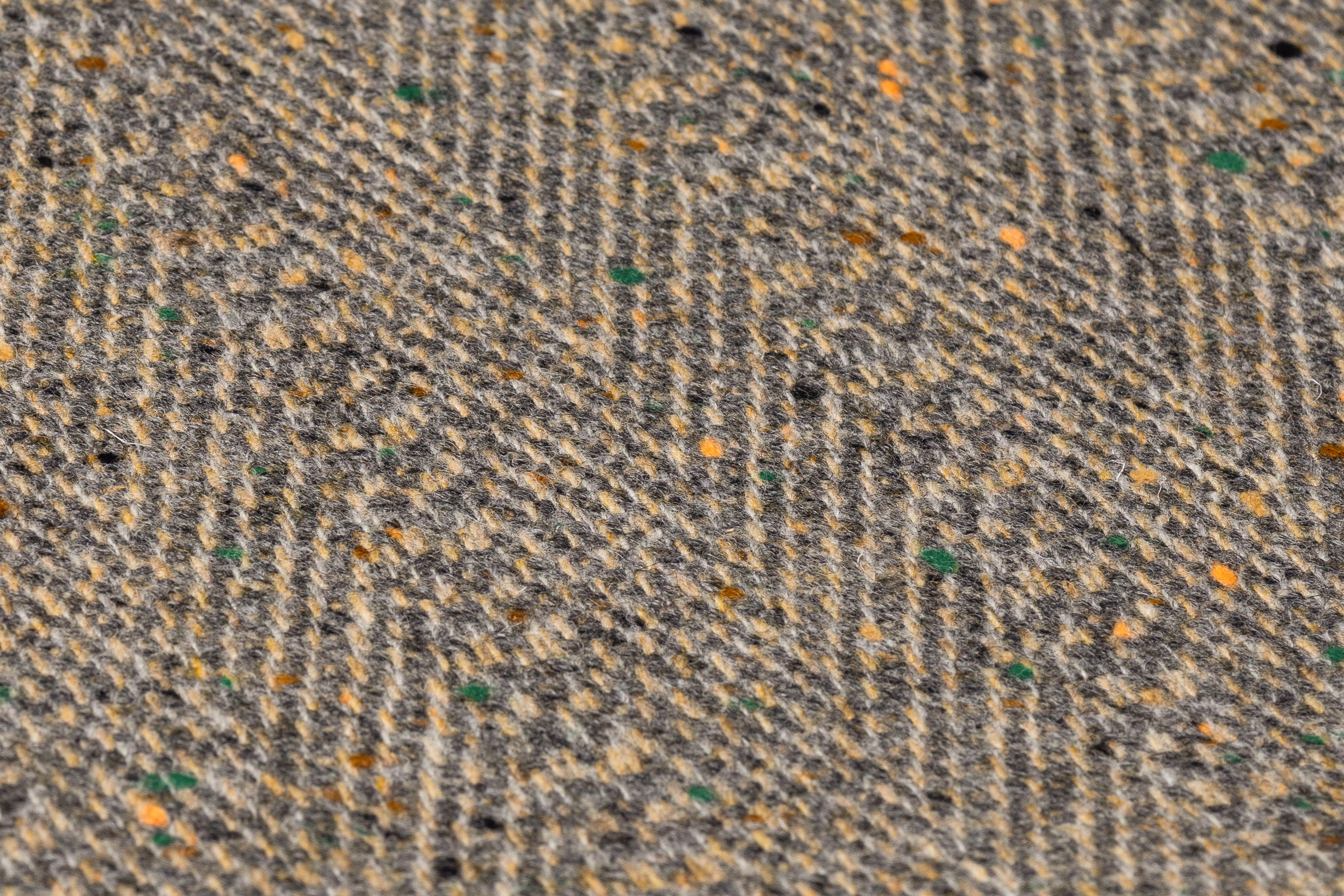 Herringbone Italian Wool Coating - Gray / Beige