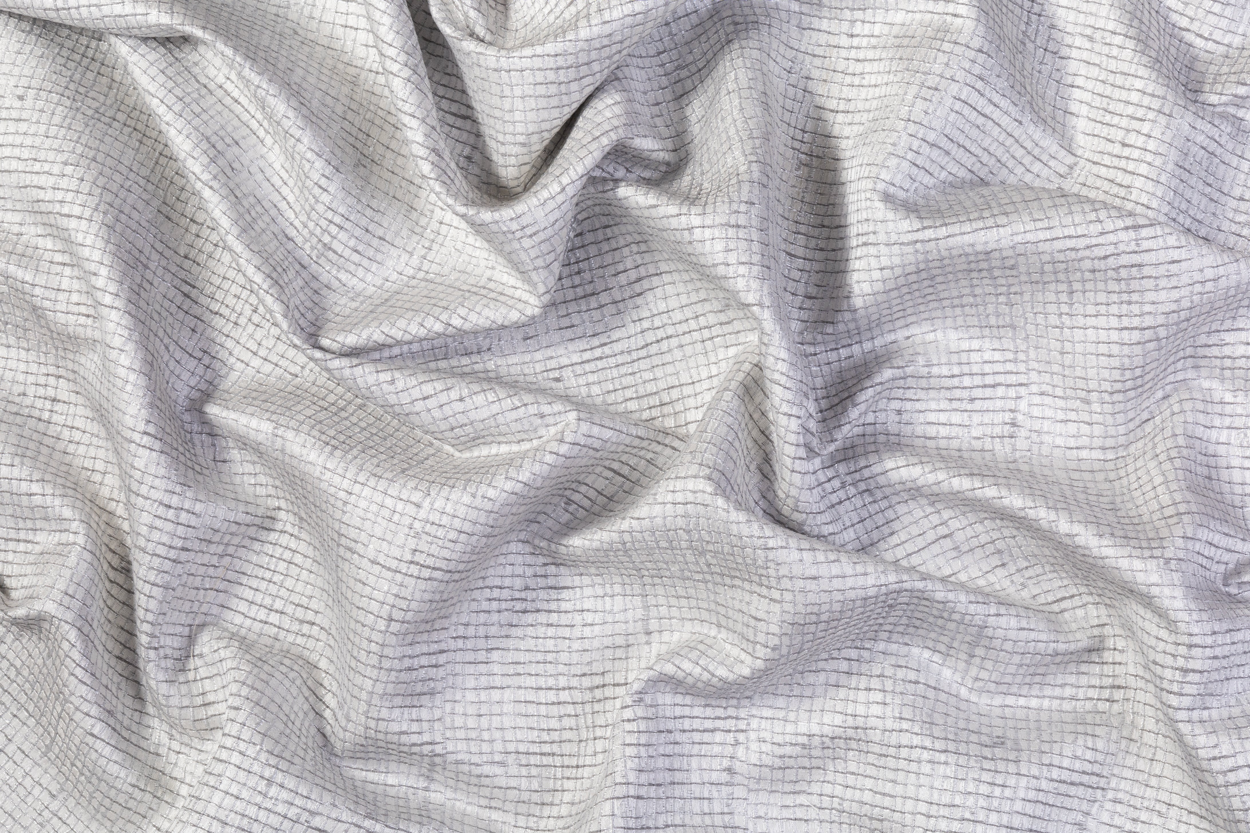 Metallic Textured Brocade - Silver