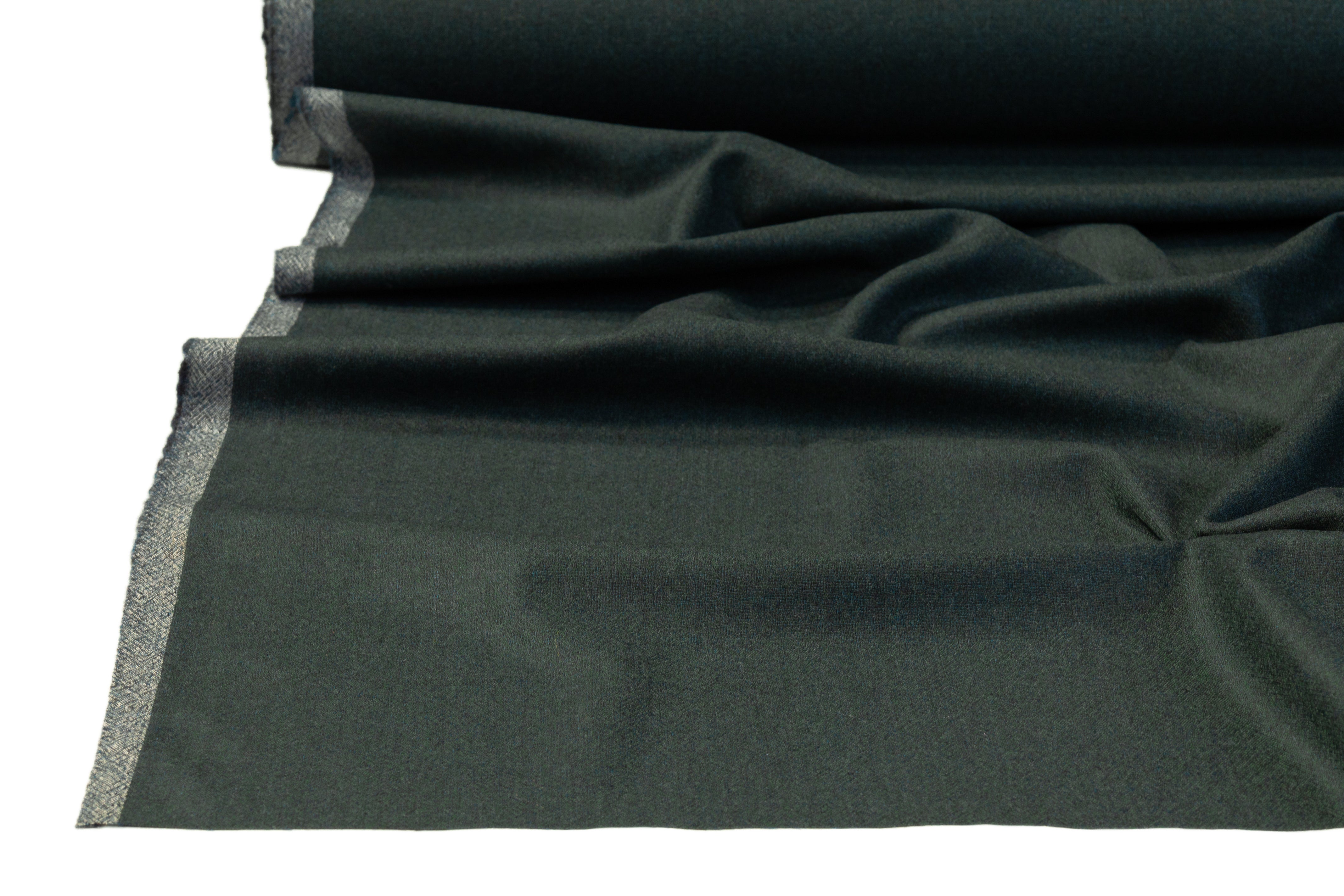 Tollegno - Italian Wool Flannel Suiting - Green