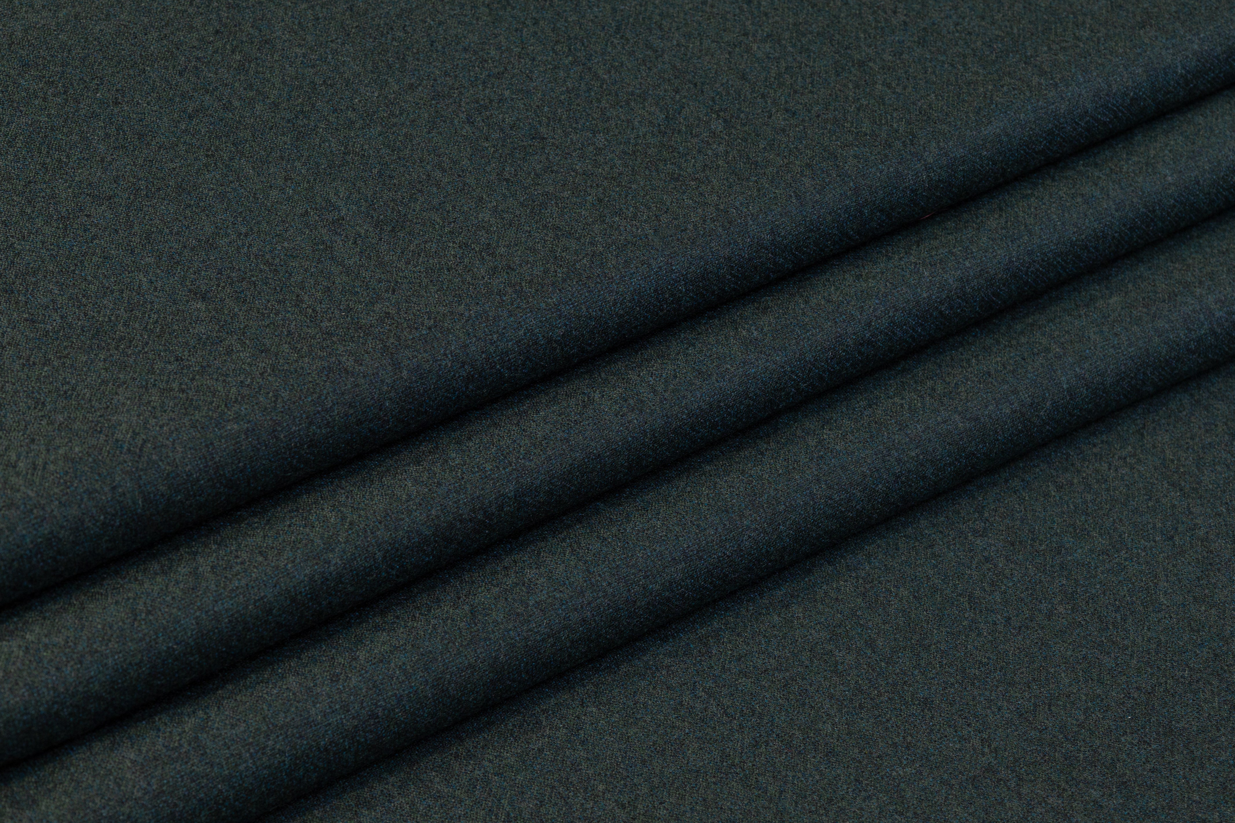 Tollegno - Italian Wool Flannel Suiting - Green