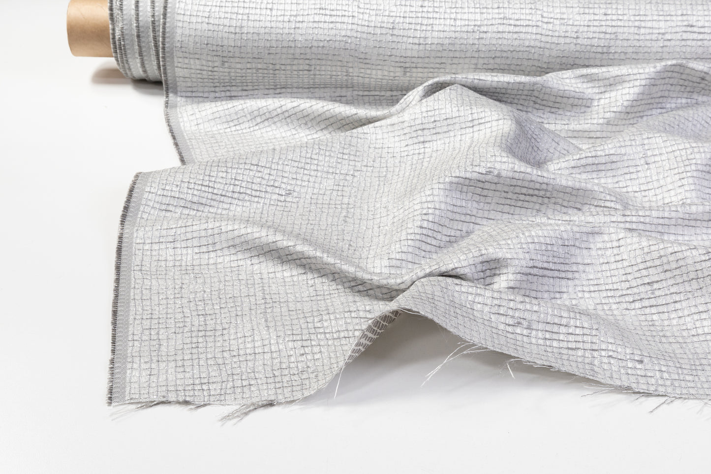Metallic Textured Brocade - Silver