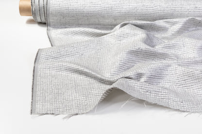 Metallic Textured Brocade - Silver