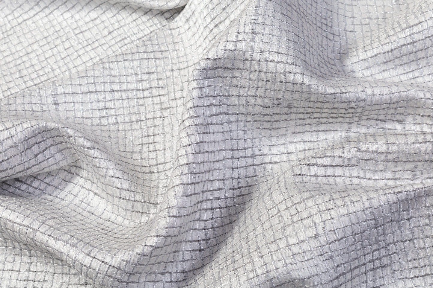 Metallic Textured Brocade - Silver