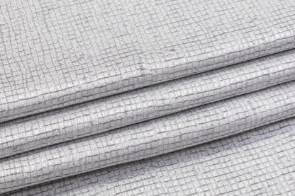 Metallic Textured Brocade - Silver
